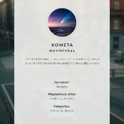Plagát na stenu večerné mestské električkové svetlá v retro štýle
