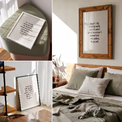 Plagát na stenu motivačný odkaz so svetlým pozadím a elegantnými líniami