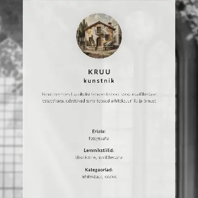 Plagát do obývačky zelené viničové révy pri sivých dverách v harmonickej kompozícii