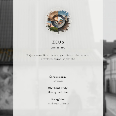 Poster na stenu Farebné domy zimná krajina architektúra