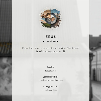 Poster na stenu Farebné domy zimná krajina architektúra