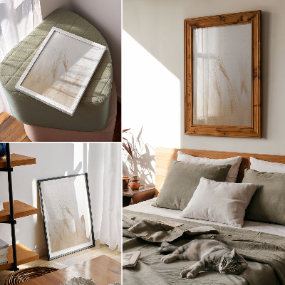 Plagát do obývačky Minimalistická elegancia klasov obilia