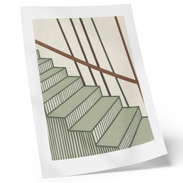 Plagát Geometria schodiska dynamika minimalizmus elegancia