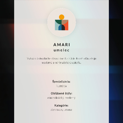 Poster na stenu Minimalistické kontrasty, dynamika, červený akcent