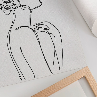 Plagát do obývačky Minimalistický obraz ženskej siluety