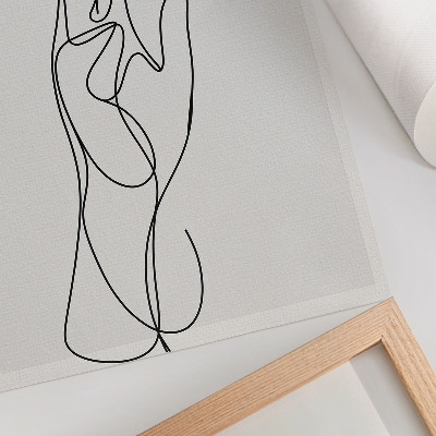 Plagát do obývačky Minimalistická ručná línia elegancia modernosť
