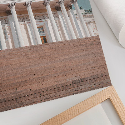 Plagát do obývačky Budova so stĺpmi a elegantnými architektonickými detailmi