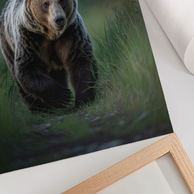 Poster na stenu Hrdý medveď v lesnom prostredí