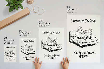 Poster na stenu Čiernobiely ilustratívny humorný text o zvieratách