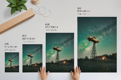 Poster na stenu Veľkolepé sky car na veži