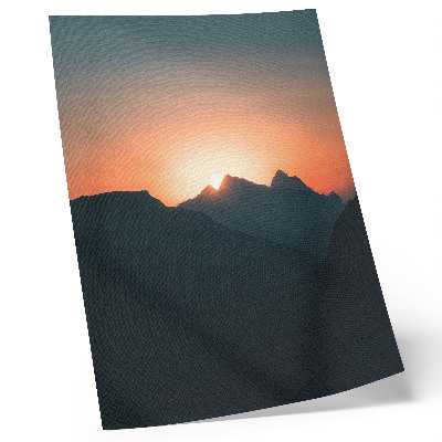 Poster na stenu Západ slnka v horách, mágia pokoja