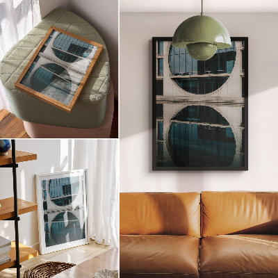 Poster na stenu Moderná architektúra skleneného odrazu budovy