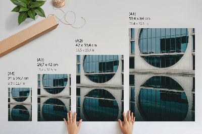 Poster na stenu Moderná architektúra skleneného odrazu budovy