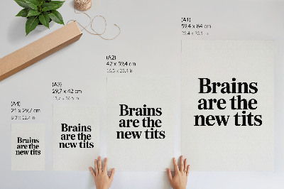 Poster na stenu Kontrastný typografický motív s inšpiratívnym posolstvom