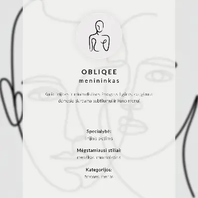 Plagát jemné tvary, línie, elegancia a harmónia