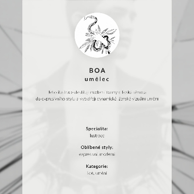 Plagát Minimalistická postava pod tmavým potokom