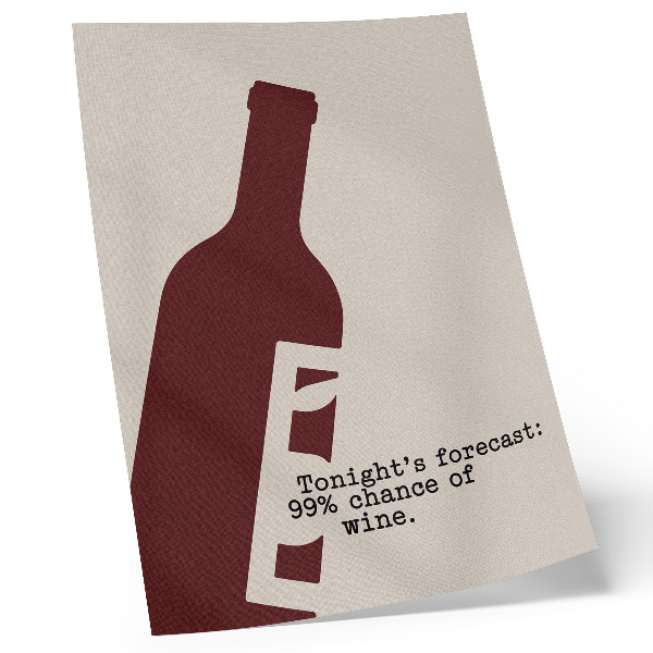 Poster na stenu Minimalistická grafika v bordových tónoch