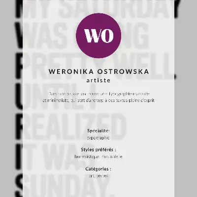 Plagát vysokokontrastná typografia s humorným posolstvom