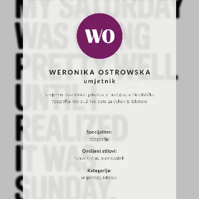 Plagát vysokokontrastná typografia s humorným posolstvom