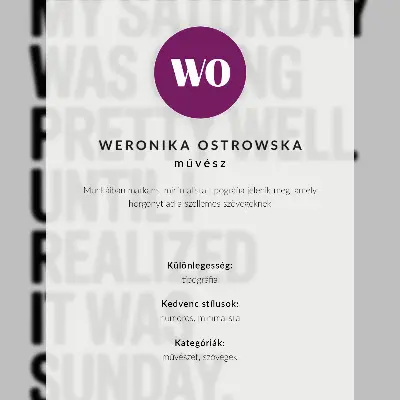 Plagát vysokokontrastná typografia s humorným posolstvom