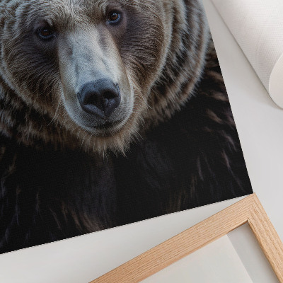 Poster na stenu Realistický portrét medveďa, pokojného a silného