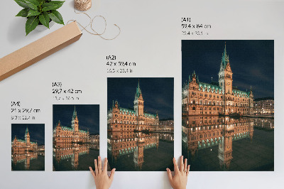 Plagát Klasická architektúra odráža večerné svetlo