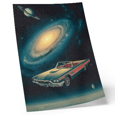 Plagát Auto vo vesmíre je fantastická kombinácia