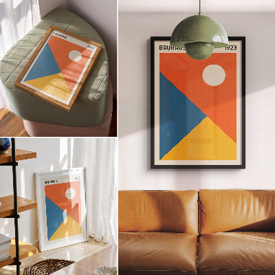 Poster na stenu Geometrické tvary, intenzívne farby, moderná atmosféra