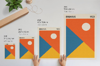 Poster na stenu Geometrické tvary, intenzívne farby, moderná atmosféra