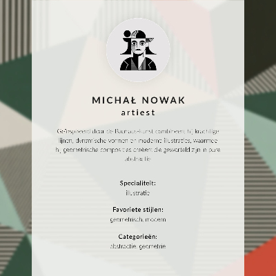 Poster na stenu Expresívny vzor, ​​geometria, dominancia farby, modernosť