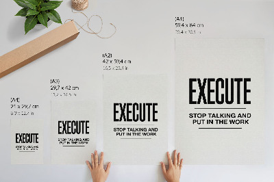 Poster na stenu Motivujúci nápis v minimalistickom štýle