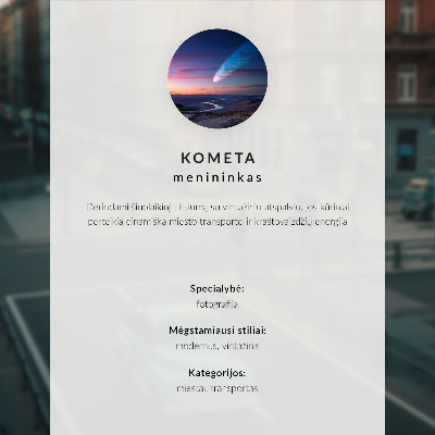 Poster na stenu Večerná energia mesta električka život ulice budovy