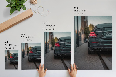 Plagát do obývačky Štýlové auto v mestskom prostredí