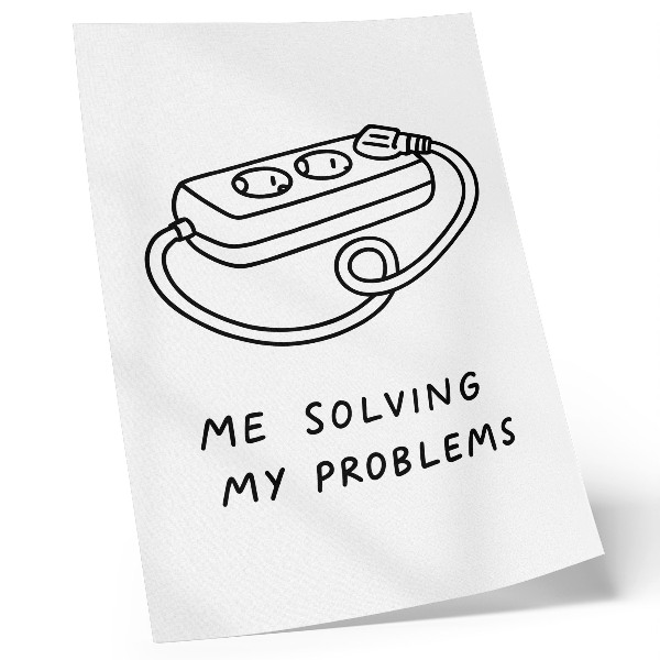 Poster na stenu Minimalistická ilustrácia s humorom