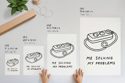 Poster na stenu Minimalistická ilustrácia s humorom