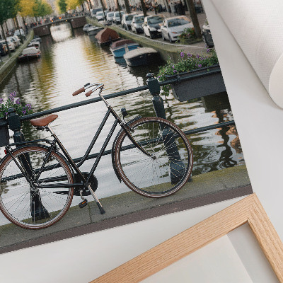 Plagát do obývačky kanál bicykel architektúra história mier