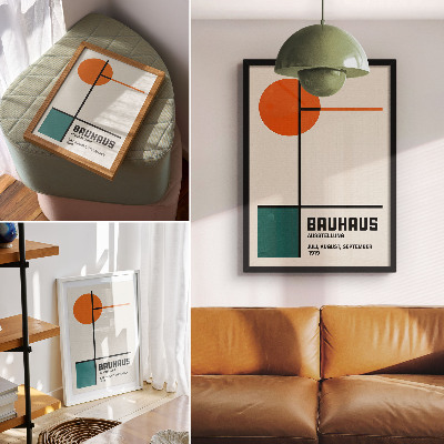 Poster na stenu Geometria, farby, minimalizmus, modernosť, forma