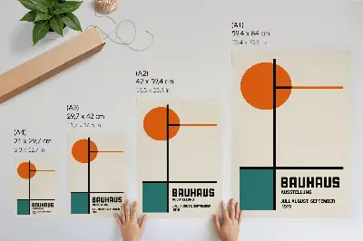 Plagát na stenu geometria, farby, minimalizmus a moderná forma