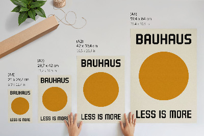 Plagát Minimalistický kruh Bauhaus krémové pozadie