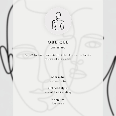 Plagát do obývačky Minimalistická žena obrys zloženia elegancia