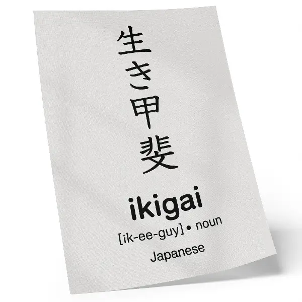 Plagát čiernobiele japonské znaky s motívom elegancie a múdrosti