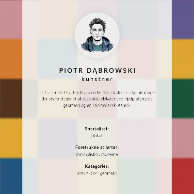 Poster na stenu Kreatívne prostredie farebných štvorcov