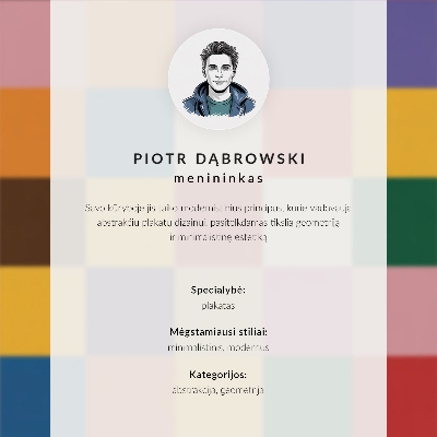 Poster na stenu Geometrický vzor v živých farbách