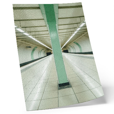 Poster na stenu Symetrická zelená štruktúra priestorového tunela