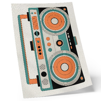 Poster na stenu Retro štýl s výraznými tvarmi a kontrastmi
