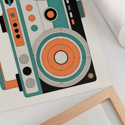 Poster na stenu Retro štýl s výraznými tvarmi a kontrastmi