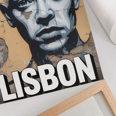 Poster na stenu Motív v pouličnom štýle s tvárou a motivačným nápisom