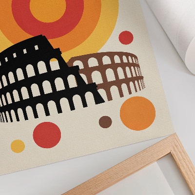 Poster na stenu Umelecké retro kruhy Kolosea