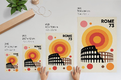Poster na stenu Umelecké retro kruhy Kolosea