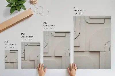 Plagát na stenu moderná kompozícia geometrických tvarov v elegantnom štýle